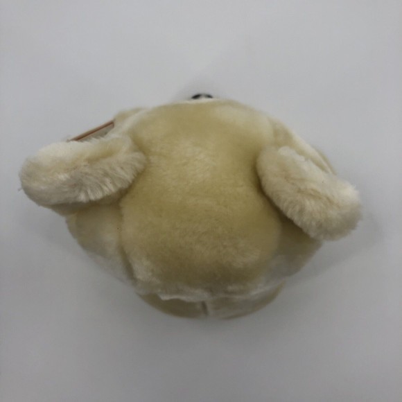 Tonytoy Puli Teddy Bear Plush Stuffed Animal Light Yellow Cream Red Bow 10" TAG - Picture 8 of 12